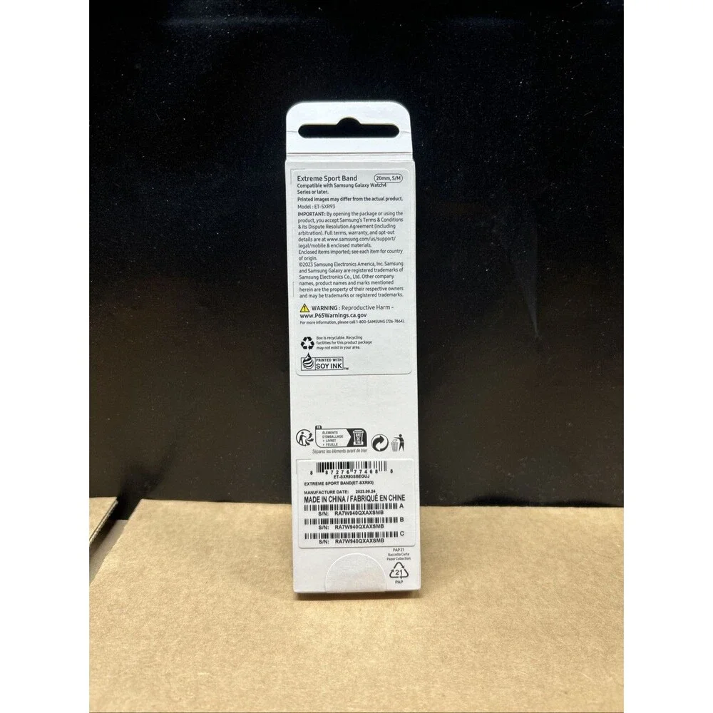 SAMSUNG Galaxy Watch 6, 5, 4 Series Extreme Sport Band One Click 20mm, S/M